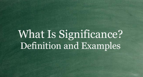What Is Significance