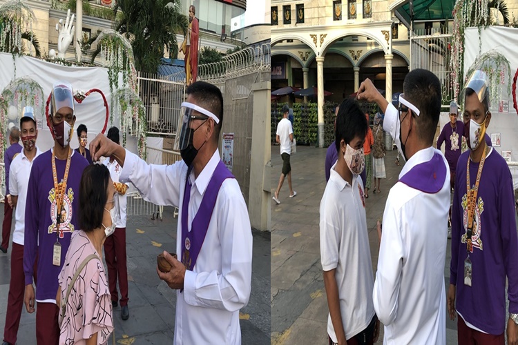 Filipino Devotees Follow Health Protocols During Observance Of Ash Wednesday 