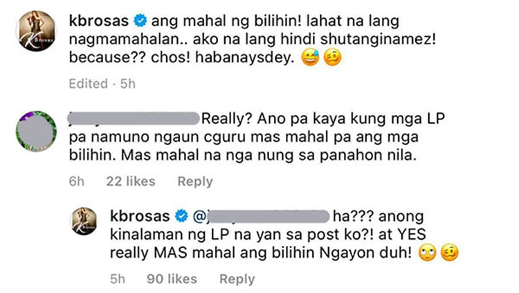 k brosas netizen comment