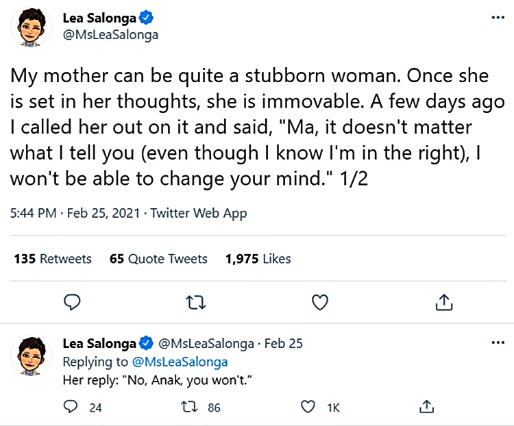 lea salonga post