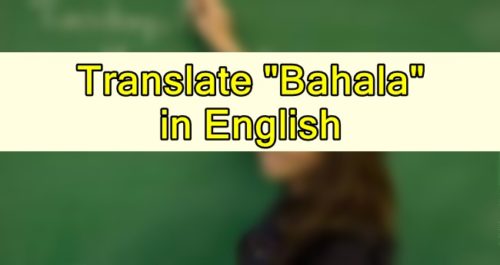 Bahala in English