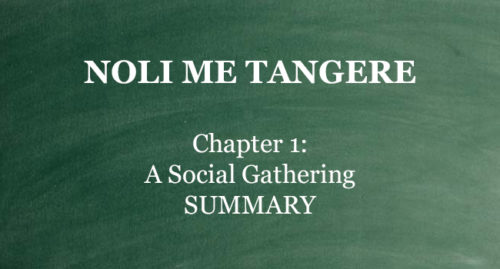 CHAPTER 1 NOLI ME TANGERE