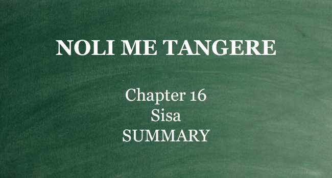 CHAPTER 16 NOLI ME TANGERE