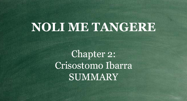 CHAPTER 2 NOLI ME TANGERE