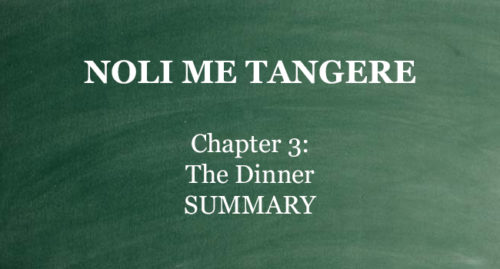 CHAPTER 3 NOLI ME TANGERE