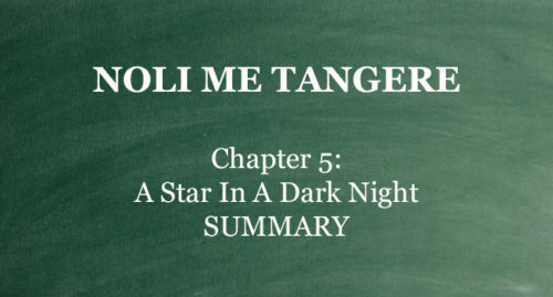 CHAPTER 5 NOLI ME TANGERE