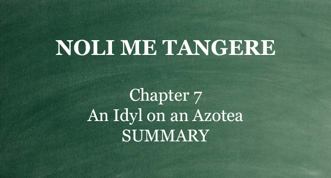 CHAPTER 7 NOLI ME TANGERE