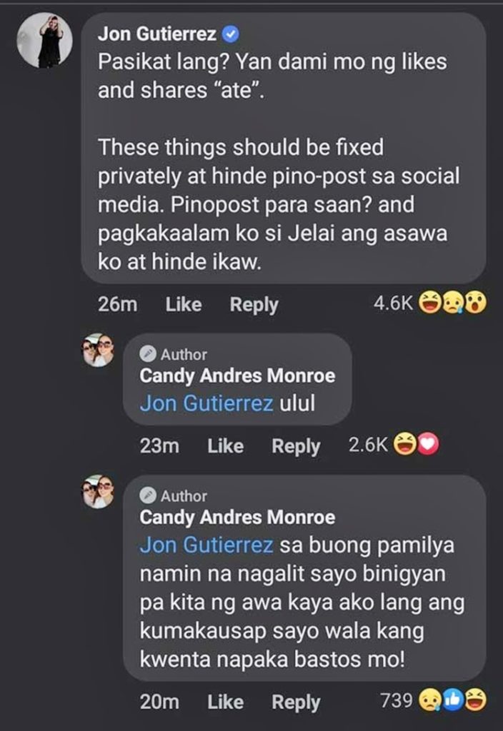 Jelai Andres, Jon Gutierrez