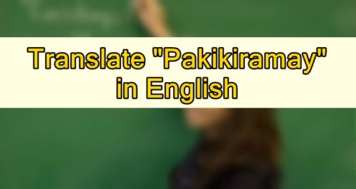 Pakikiramay in English