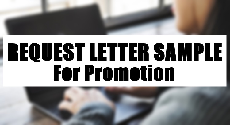 Request Letter Sample For Promotion