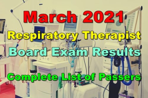 Respiratory Therapist Board Exam Results