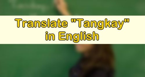 Tangkay in English
