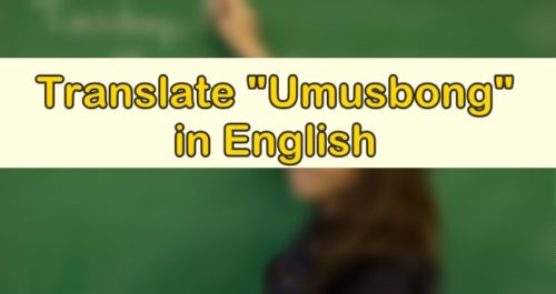 Umusbong in English