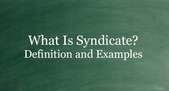 syndicate meaning