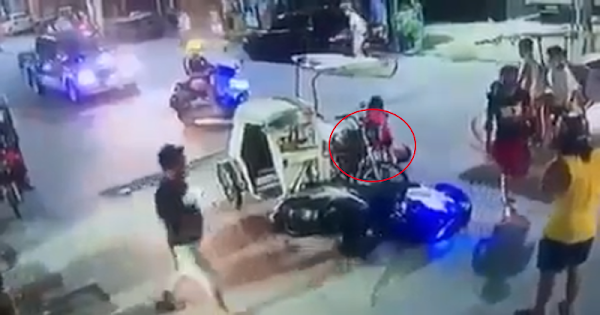 Tricycle Driver Caught Pretending to Be Injured after Hitting Motorcycle