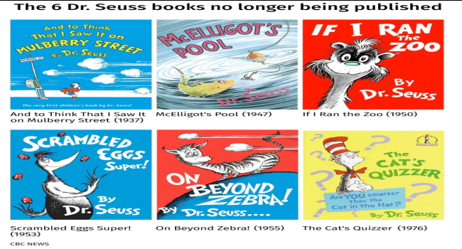 Six Dr. Seuss Books Cancelled Due To 