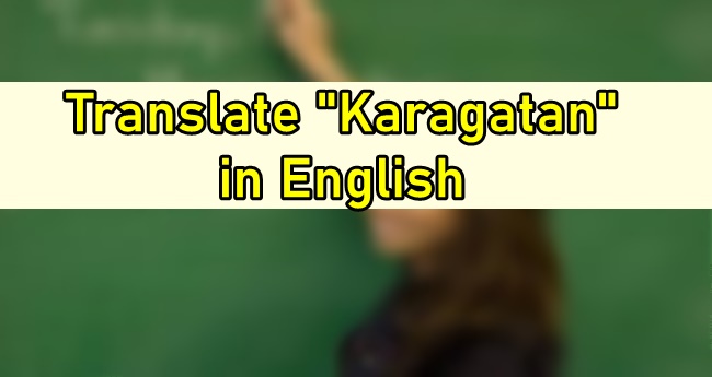 Karagatan in English