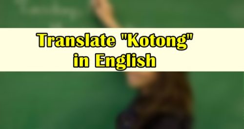 Kotong in English