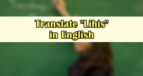 Lihis in English