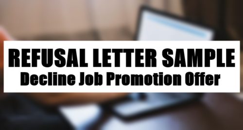 Refusal Letter Sample