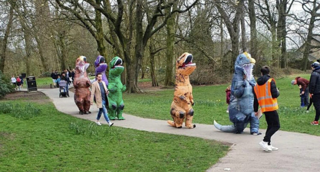 Man Tries To Get Dinosaurs Arrested In Park After Trying To Cheer-up Kids