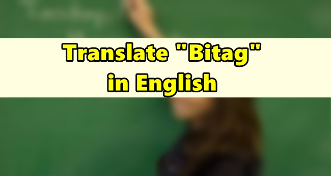 Bitag in English