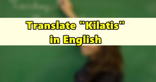 Kilatis in English