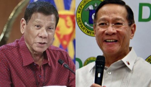 President Rodrigo Roa Duterte, DOH Secretary Francisco Duque