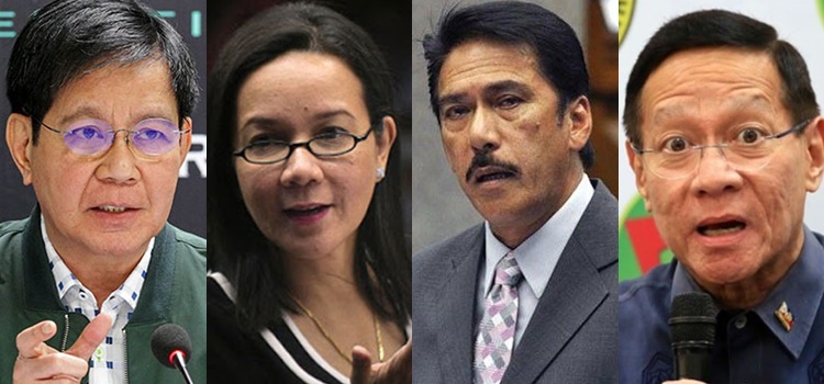 Senators Ping Lacson, Grace Poe, Tito Sotto, DOH Secretary Francisco Duque III