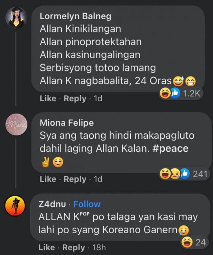 allan k comments