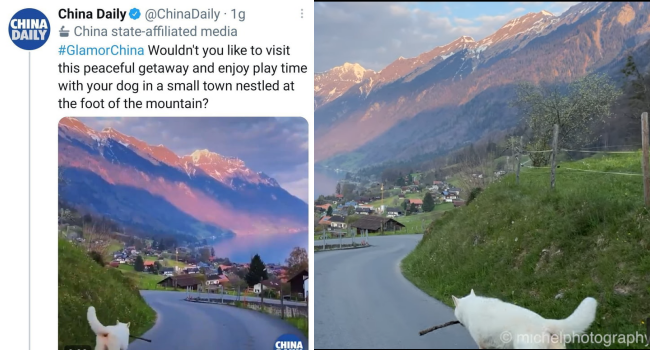 China Tries Promoting Itself Using Video From Swiss Alps