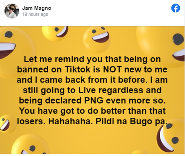 jam magno fb post