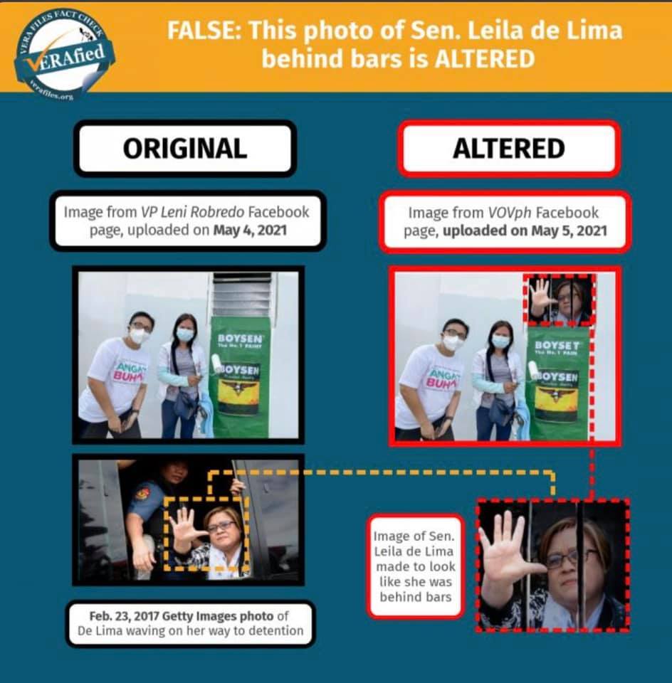 Leni Robredo Altered Photo