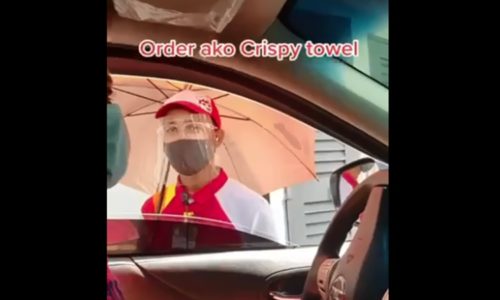 Jollibee Video Of Woman Ordering Crispy Towel At Drive Thru Goes Viral