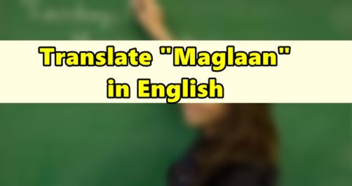 Maglaan in English