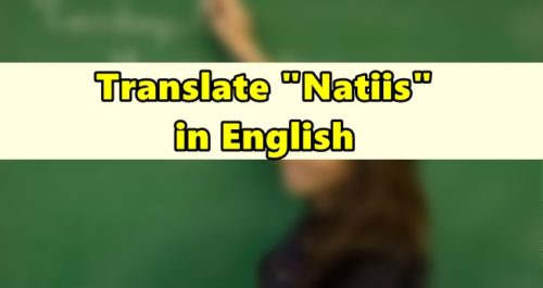 Natiis in English