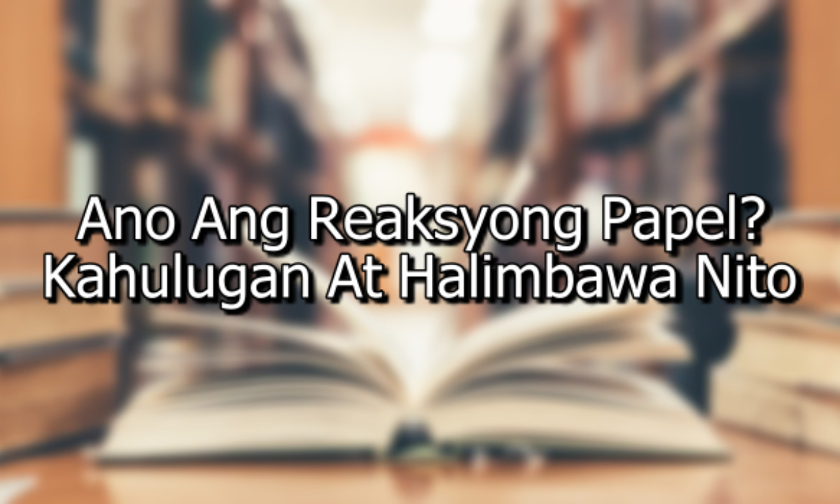 Mga Bahagi Ngkonseptong Papel At Halimbawa Panlabas B 1663