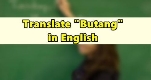 Butang in English