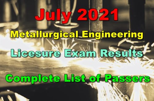 Metallurgical Engineer Board Exam