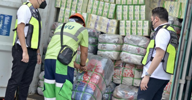 Ukay-Ukay Worth P2.3 Billion Seized By BOC in Valenzuela City