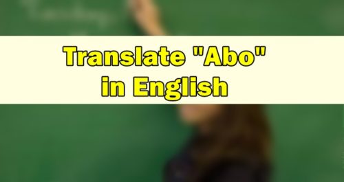 Abo in English