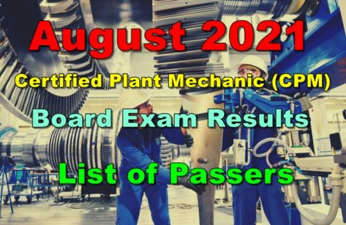 Certified Plant Mechanic CPM