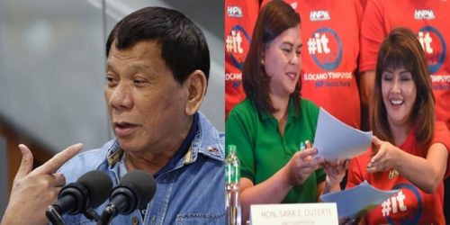 Imee Marcos, Sara Duterte, Rodrigo Roa Duterte