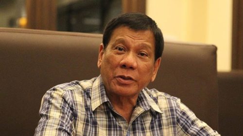 Malacañang - President Rodrigo Roa Duterte