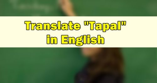 Tapal in English