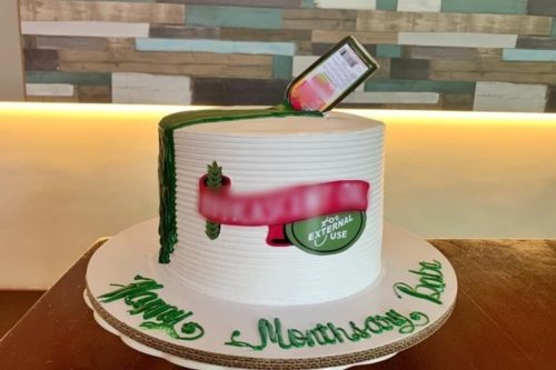 Pain Reliever Birthday Cake