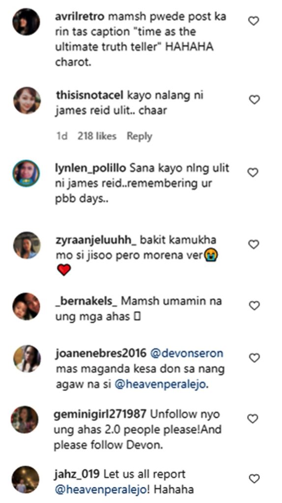 devon seron comments