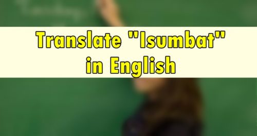 Isumbat in English