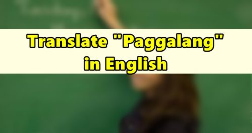 Paggalang in English
