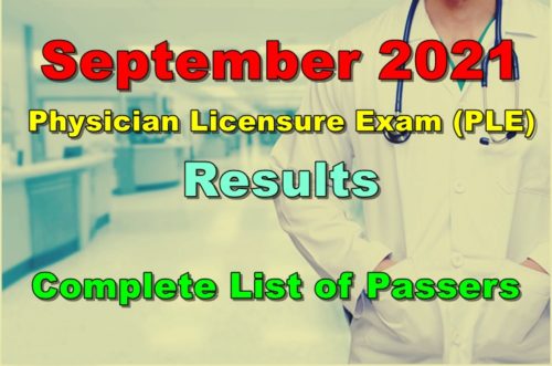 Physician Board Exam Result